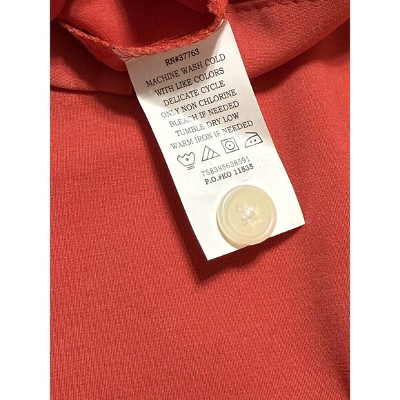 Men AXIST Bowling Shirt  blood orange  Large  Anti-wrinkle NWT - Picture 4 of 9